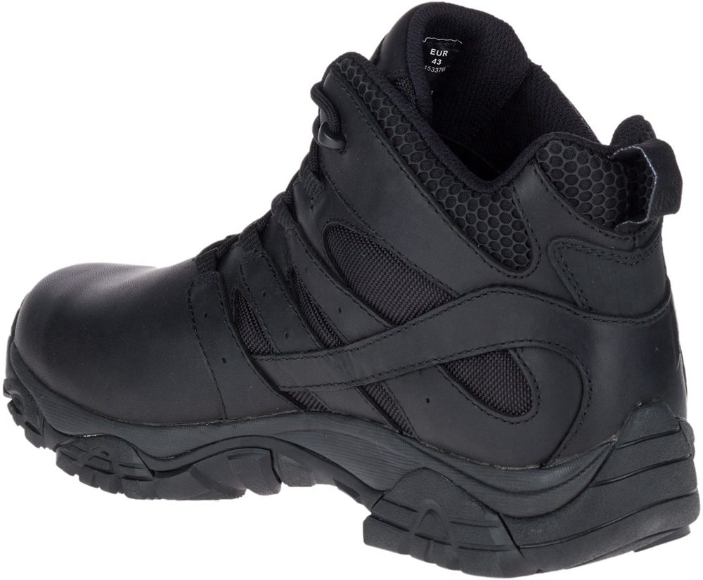 Botas Homem - Merrell Moab 2 Mid Tactical Response Waterproof - Pretas - RIB845130